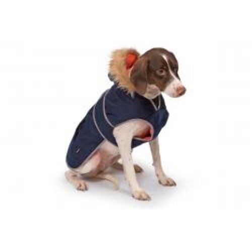 Ancol parka dog coat navy - ancol,
